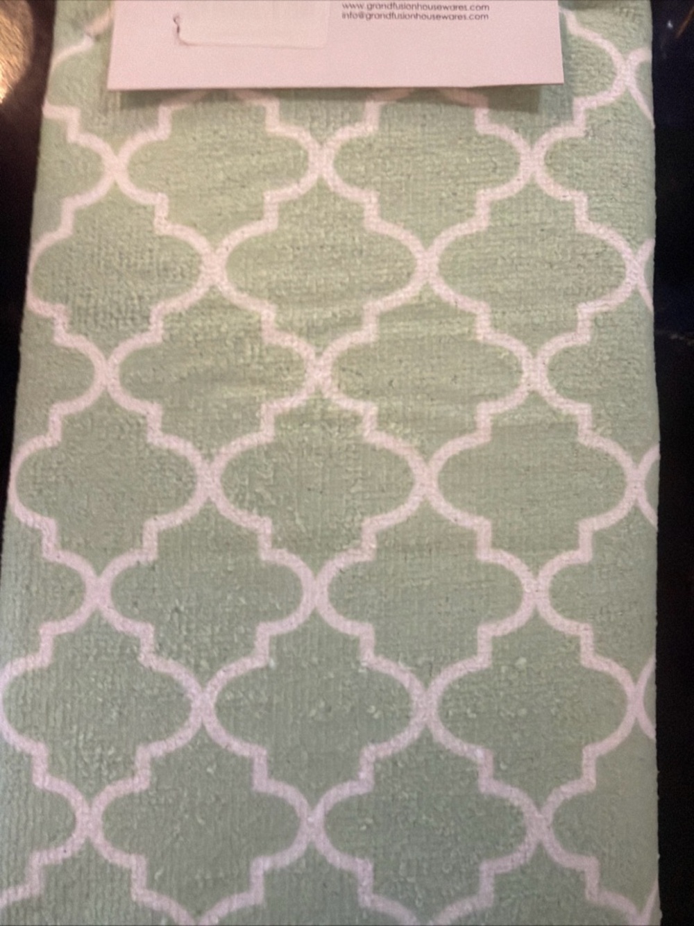 Dish Drying Mat Microfiber With 3 Section Rack Mint Green - Picture 4 of 6